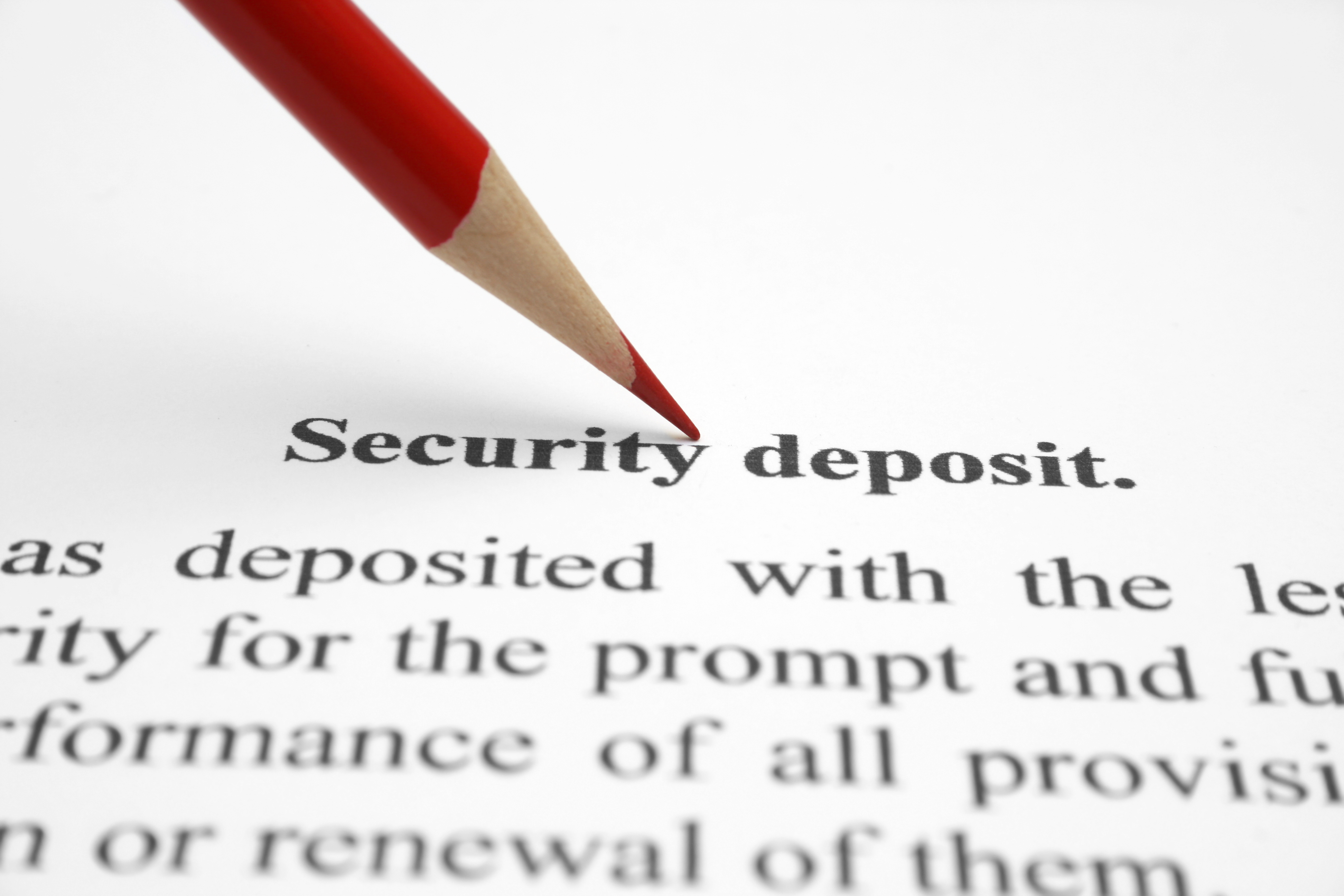Security deposit form