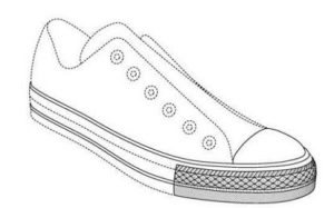 Trade Dress & Design Patents: Sneaker Design Drawing